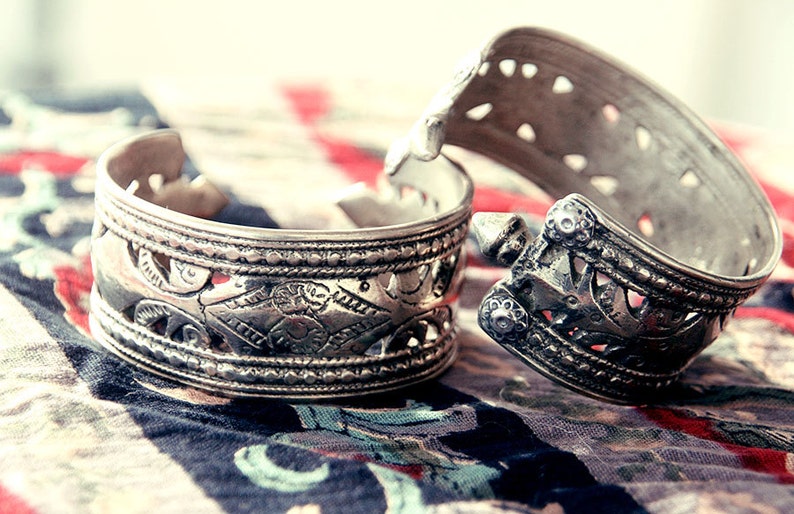 Afghan bracelet Afghan jewelry Banjara tribal cuff wrist Etsy