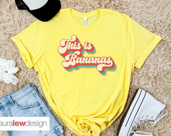 This is Bananas Retro T-shirt, Banana Ball Shirt, Savannah Baseball Game Day Shirt, Banana group game shirts