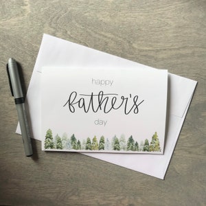 5x7 Printable Father&#39;s Day Card, Happy Father&#39;s Day