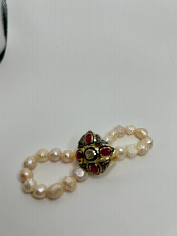 Vermeil Ruby and Diamond ring, size 7 - image 2