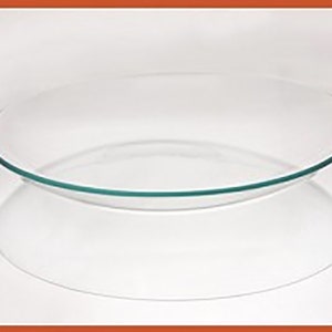 8 Inch Round Bent Clear Glass Bowl 1/8&quot; thick - Round Glass Bowl for Decoupage, Round Glass Bowl, Glass Bowl Supplies for Decoupage