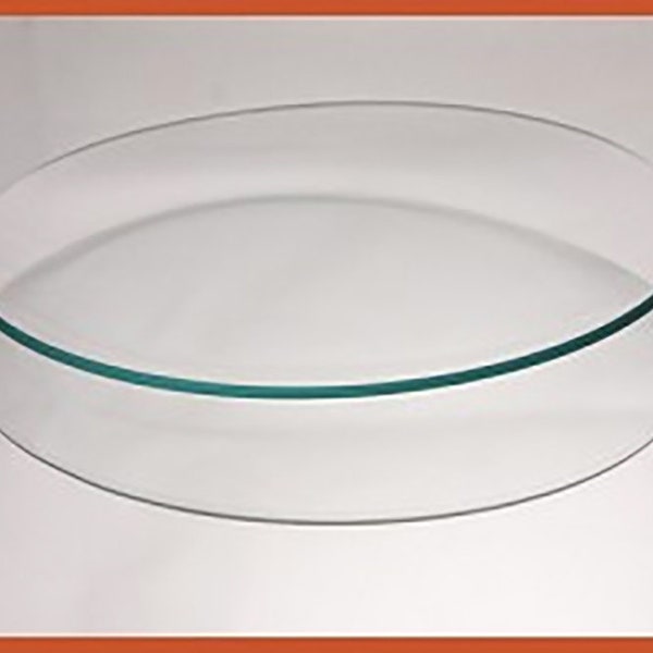 7 Inch Round Bent Clear Glass Plate 1/8 thick- Round Glass Plate for Decoupage, Regular Glass Bend, Glass Supplies for Decoupage