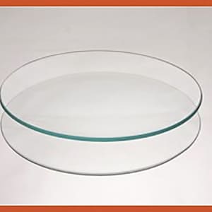 4 Inch Round Bent Clear Glass Plate - Round Glass Plate for Decoupage, Customize Round Clear Glass, Round Dish Glass, Supplies for Arts