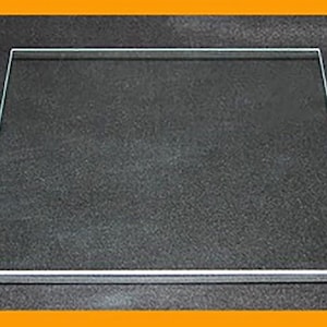 14 Inch Square 1/8&quot; thick Flat Clear Glass, Square Clear Flat Glass for Decoupage, Customize Flat Glass Squares, Square Crafting Glass
