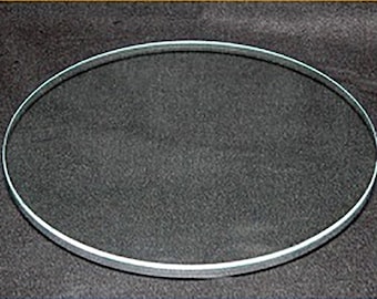 8 Inch Round 1/8" thick Flat Clear Glass, Round Clear Flat Glass for Decoupage, Round Flat Clear Glass, Flat Glass Supplies, Flat Glass