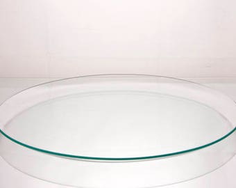 Glass Serving Plate Etsy