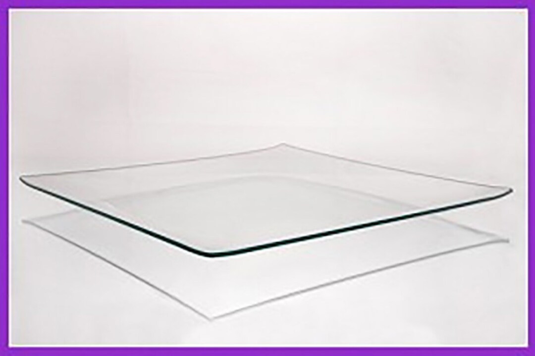 Plaque de verre ronde transparente de 12 pouces 1/8 dépaisseur