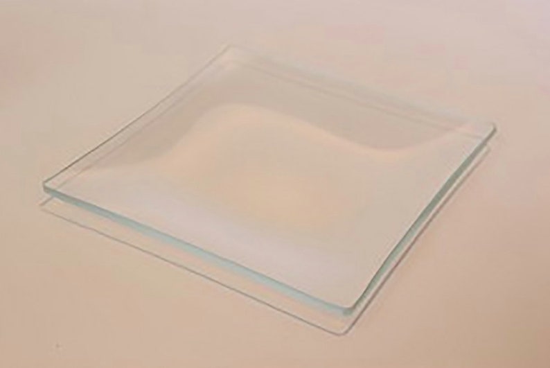 6 Inch Square Clear Glass Plate 4mm thick Square Glass Plate Etsy