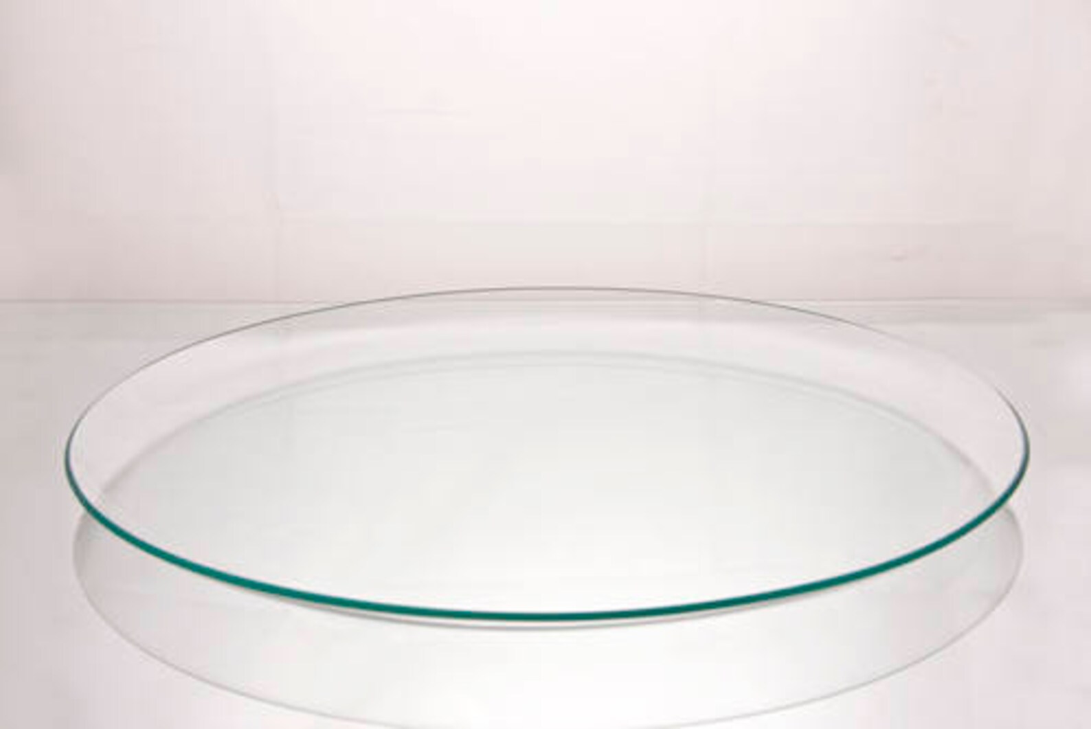 16 inch Round Glass Plate 1/8 Thick Handmade in the Etsy