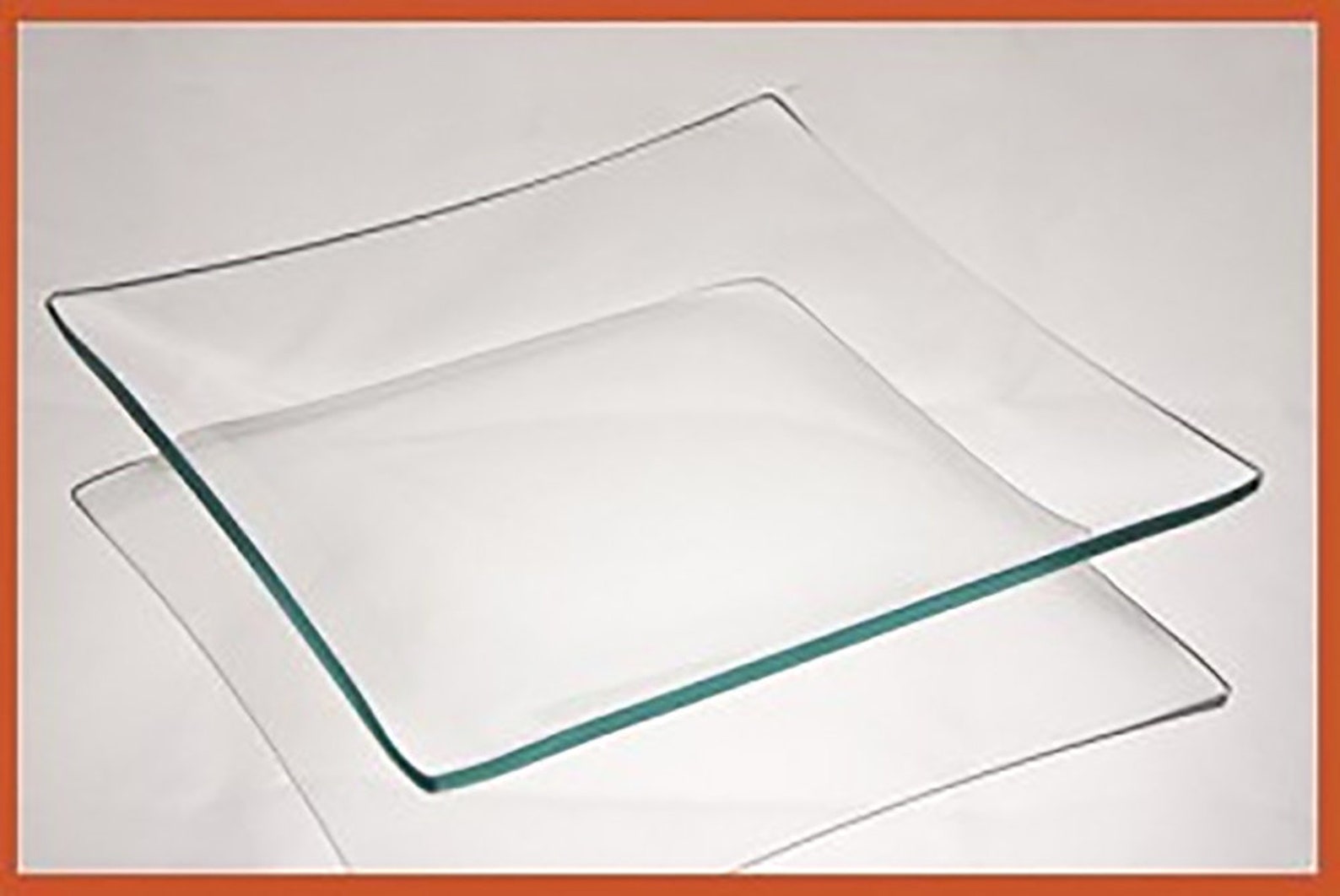 6 Inch Square Clear Glass Plate 3/16 Thick Square Glass Etsy