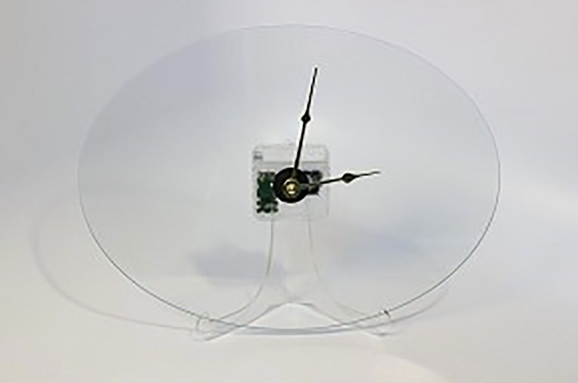 9 Inch X 12 Inch Oval Clear Glass Clock Face 1/8 Thick Etsy