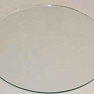 Round Clear Flat Glass 3/32 Inch thick- Round Clear Glass Flat for Decoupage, Flat Glass Supplies, Flat Glass to Decorate