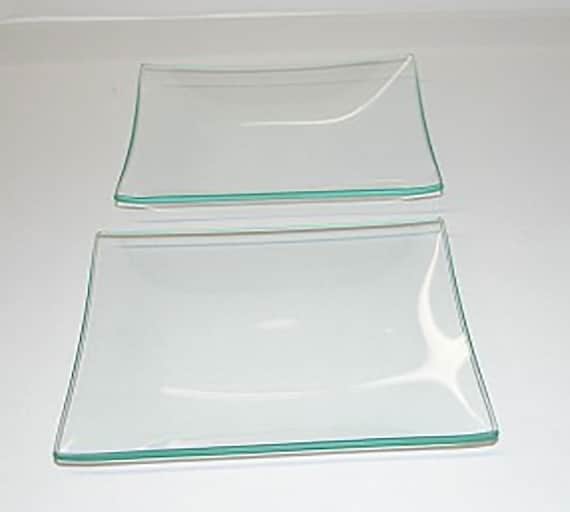 10 Inch Square Clear Bent Glass Plate 1 8 Thick Square Glass Plate for Decoupage Art Glass Plates for Customize Decorate Glass Trays Etsy