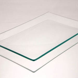 5 inch X 8 inch Rectangle Clear BENT Glass Plate 1/8, Glass Plate for Decorating with Decoupage, Painting and Engraving