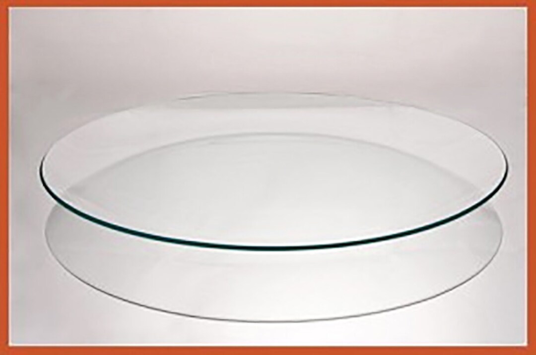 12 Inch Round Clear BENT Glass Plate 1/8 Thick Round Glass Plate for