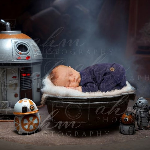 Star Wars Newborn Digital Backdrop Boy Sci Fi Baby Composite Background Digital Background Newborn Backdrop Nerdy Space STEM Pet Infant