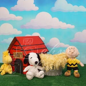 Newborn Digital Backdrop Boy Girl Baby Snoopy Dog Etsy