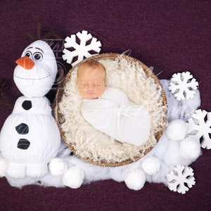 Frozen Newborn Digital Backdrop Girl Baby Background Composite Boy Sale