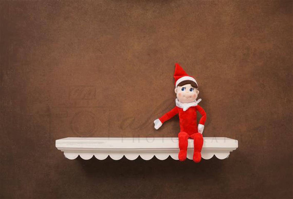 Newborn Digital Backdrop Christmas Elf Shelf Holiday Baby Boy Etsy