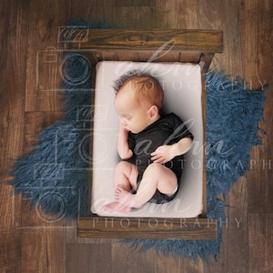 Newborn Digital Backdrop Boy Bed Above Simple Baby Background Composite Sale