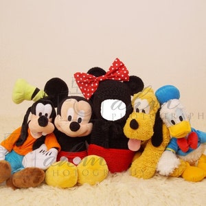 Newborn Digital Backdrop Minnie Face Insert Mouse Pals Baby Girl Composite Background Sale