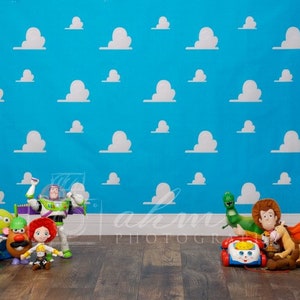 Sitter Toy Backdrop Boy Girl Story Digital Baby Sitting Up One Year Background Composite Sale