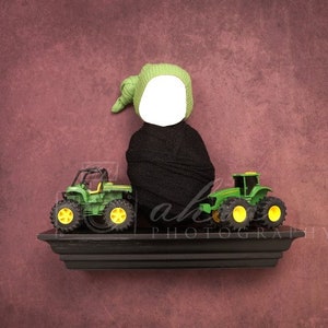 Newborn Digital Backdrop Face Insert John Deer Tractor Farmer Cowboy Boy Baby Composite Background Sale
