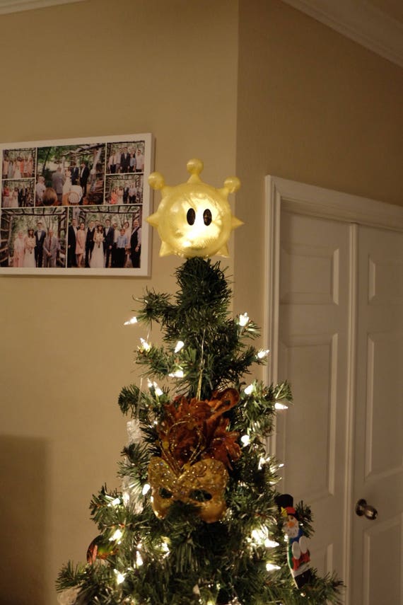 Super Mario Sunshine Shine Sprite Star Christmas Tree Topper Super Mario Sunshine Shine Sprite Star Christmas Tree Topper