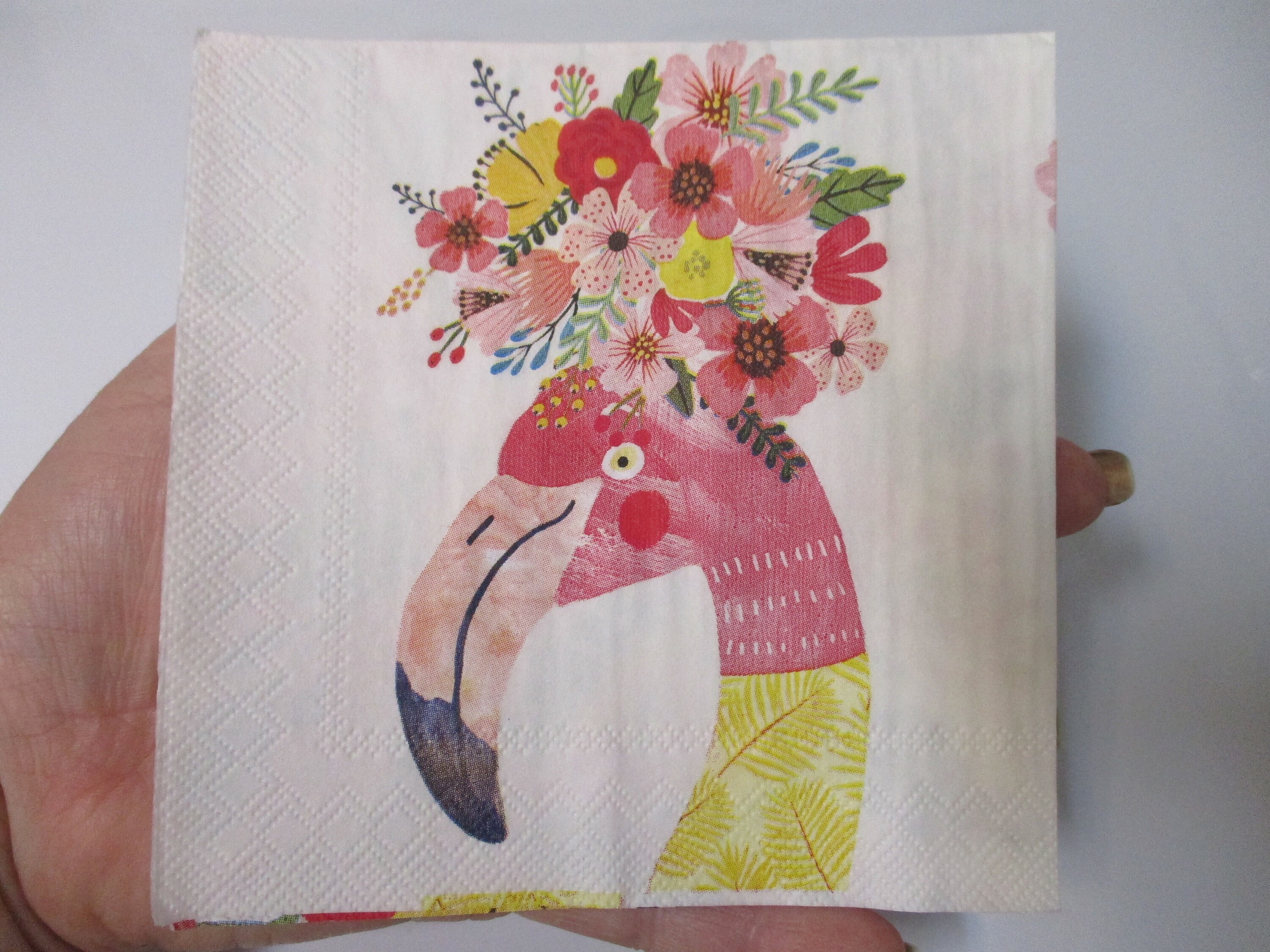 2Floral Flamingo Cocktail Decoupage NapkinsTropical Decoupage NapkinsSummer Decoupage NapkinsFloral Decoupage Napkins