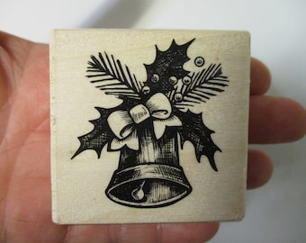 Christmas Bell Rubber Stamp-Christmas Stamps