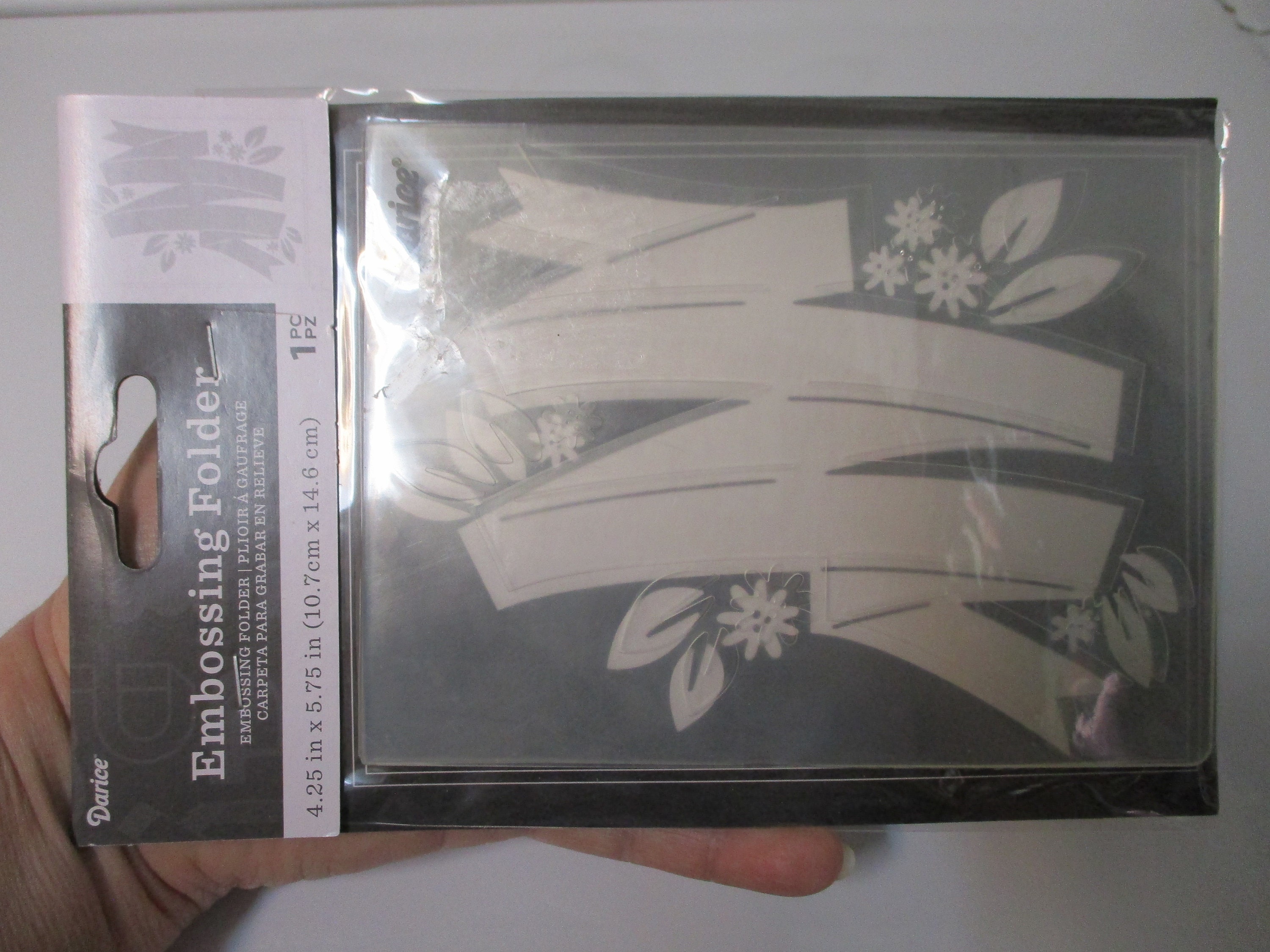 Darice Floral Banner Embossing Folder - Etsy