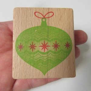 Christmas Stamps-Christmas Ornament Rubber Stamp