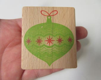 Christmas Stamps-Christmas Ornament Rubber Stamp