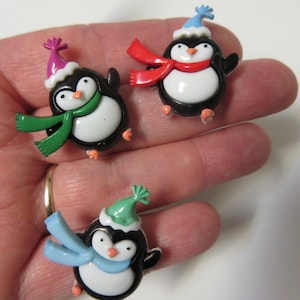 FREE SHIPPING Christmas Penguin Stud Earrings-Christmas Earrings image 1