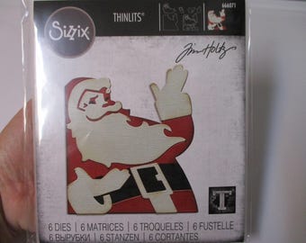 Sizzix Tim Holtz Thinlits Retro Santa Die Set