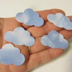 50 Cloud Die Cuts-Cloud Punches-Paper Clouds