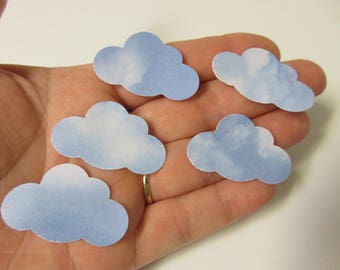 50 Cloud Die Cuts-Cloud Punches-Paper Clouds