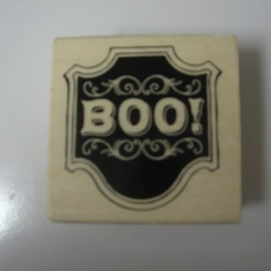 Halloween Rubber Stamps-Boo Rubber Stamp-Halloween Stamps