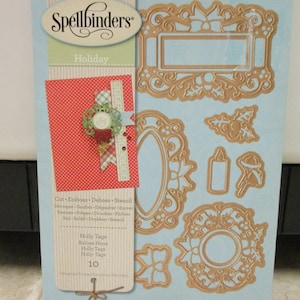 Spellbinders Holly Tags Die Set-Christmas Dies