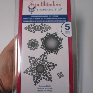 Spellbinders Shapeabilities Ironwork Motifs Dies-Snowflake Dies-Christmas Dies