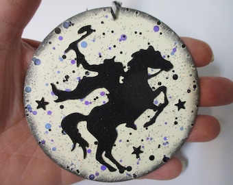 Headless Horseman Glow In The Dark Wooden Ornament-Halloween Ornaments-Halloween Wooden Ornaments
