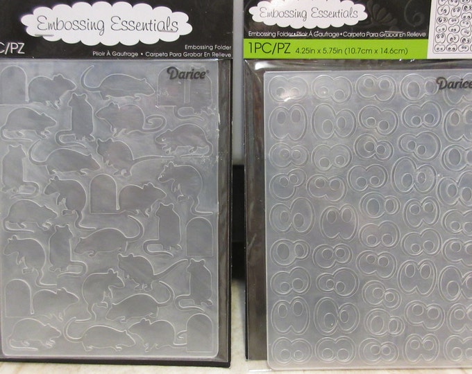 Halloween Embossing Foldersmice and Door or Googly Eyes Darice
