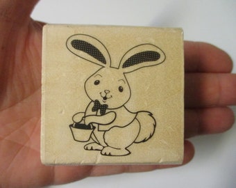 Easter Bunny Rubber Stamp-Easter Stamps