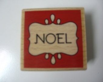 Christmas Noel Rubber Stamp-Scrapbooking Stamp