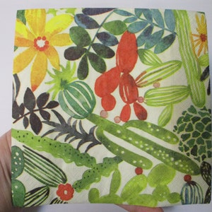 Cactus Luncheon Decoupage Napkins-Summer Decoupage Napkins-Southwest Decoupage Napkins