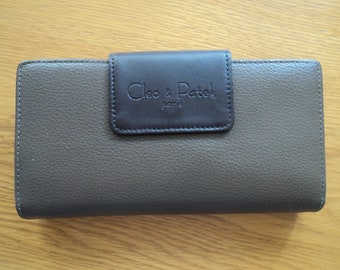 NEW Cleo Patek brown leather purse and card holder