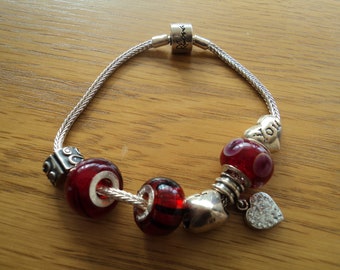 Rhona Sutton sterling silver charms bracelet