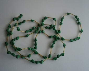 Vintage Tschechische Glaskette ohne Verschluss