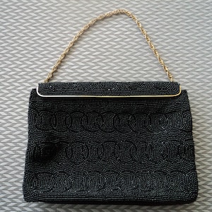 Vintage beaded purse handbag evening bag