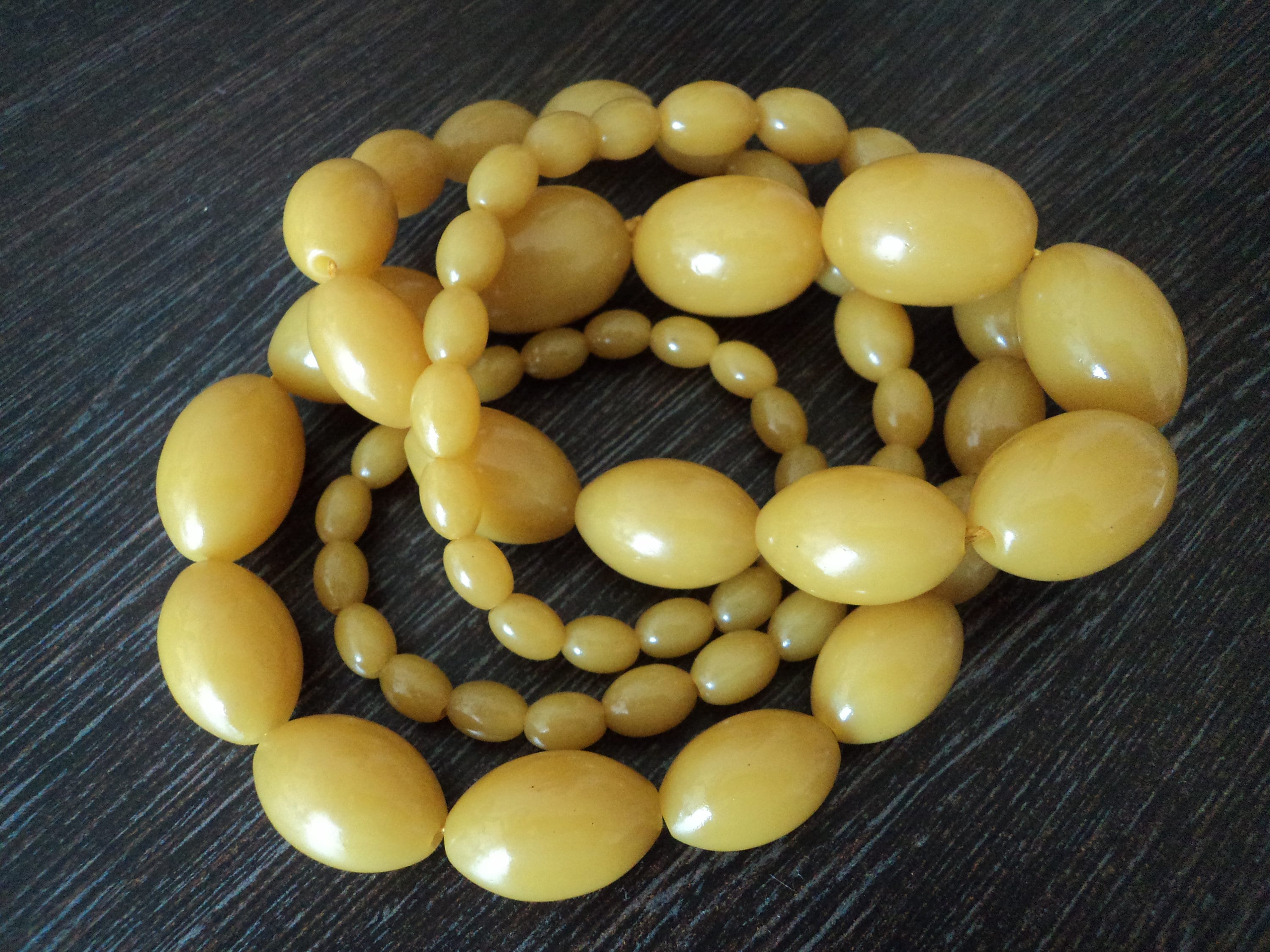 Bakelite Butterscotch Beads Necklace 89g | Etsy Australia